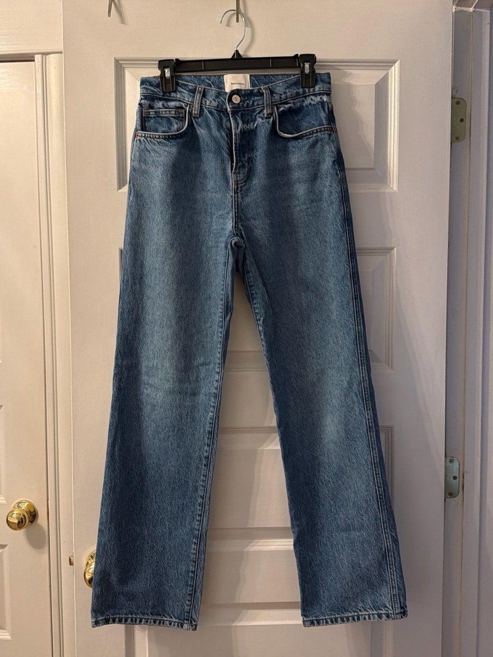 Reformation Wide-Leg High-Rise Jeans - Blue Denim